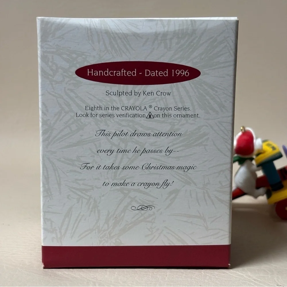 Vtg. Hallmark 1996 Bright Flying Colors Crayola Series Ornament Retired In Box